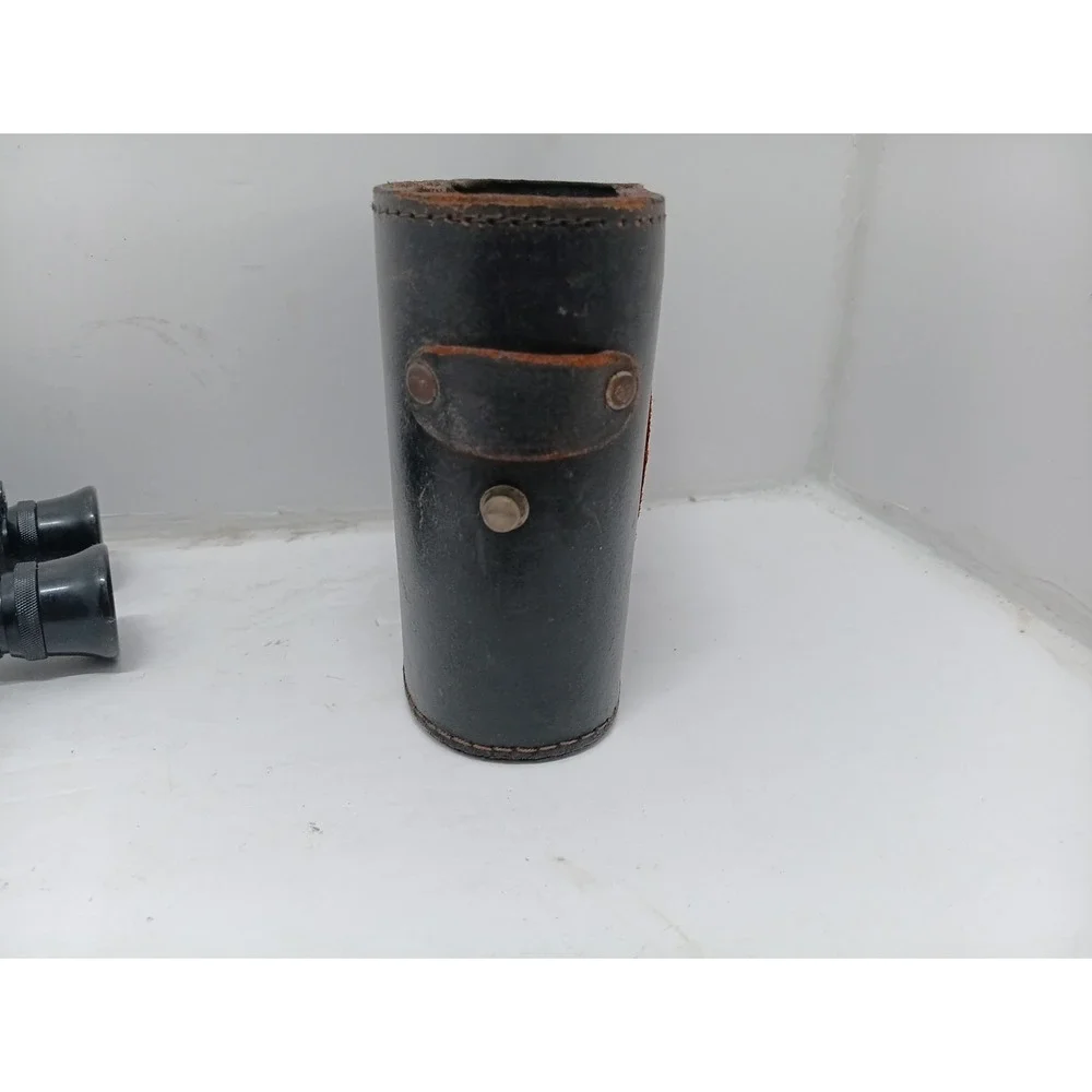 Deraisme Paris Mayrop 8 X 25 Binoculars With Leather Case Vintage Militaria